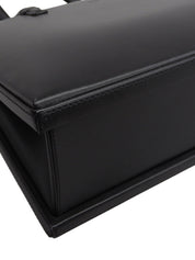 黑色压纹Logo手提包