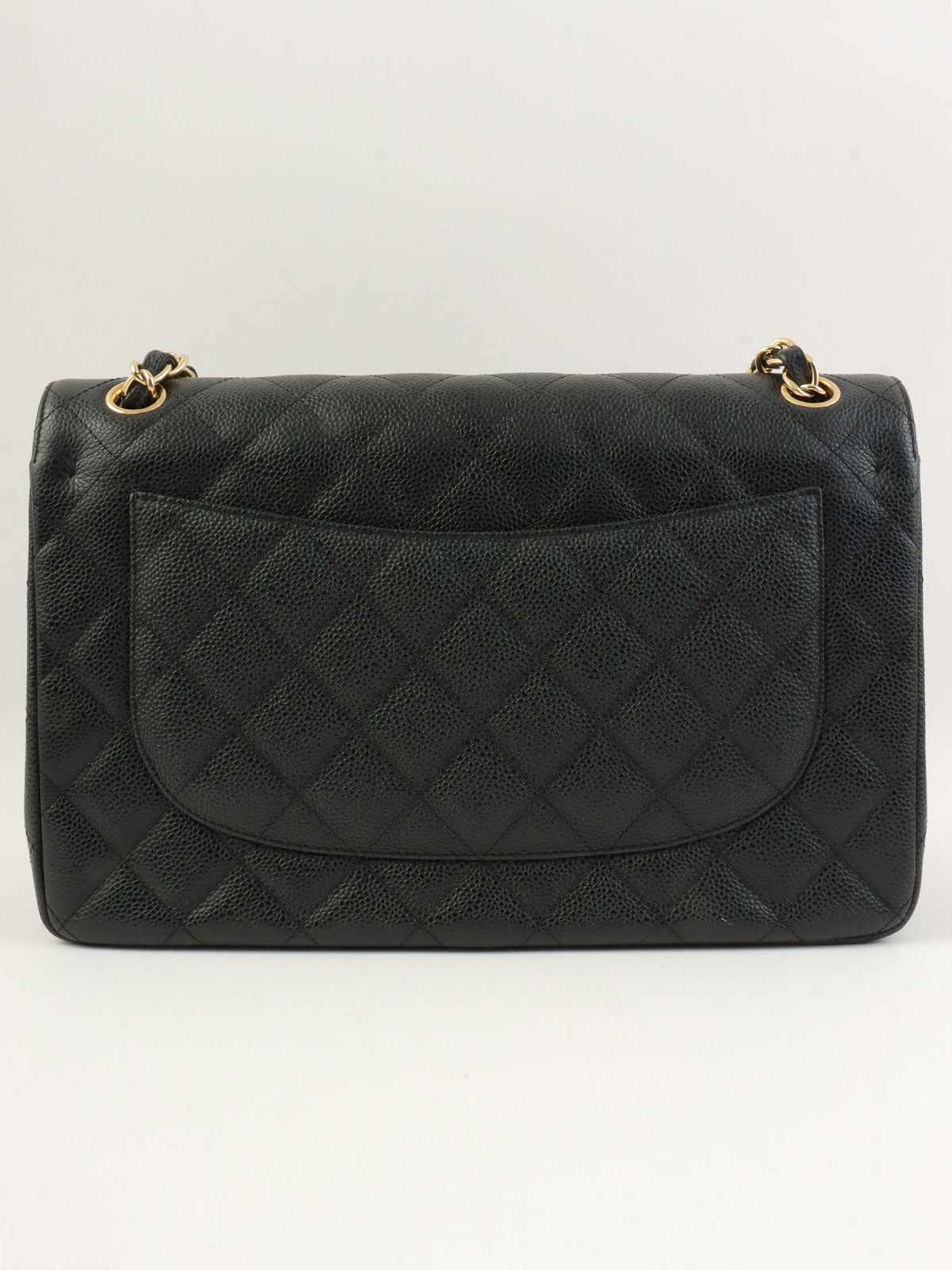 2012款鱼子酱纹经典翻盖链条包 30黑色