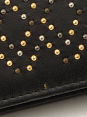 Around 2016 Made Studded CC Mark Wallet on Chain Black