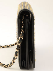 Around 2016 Made Studded CC Mark Wallet on Chain Black