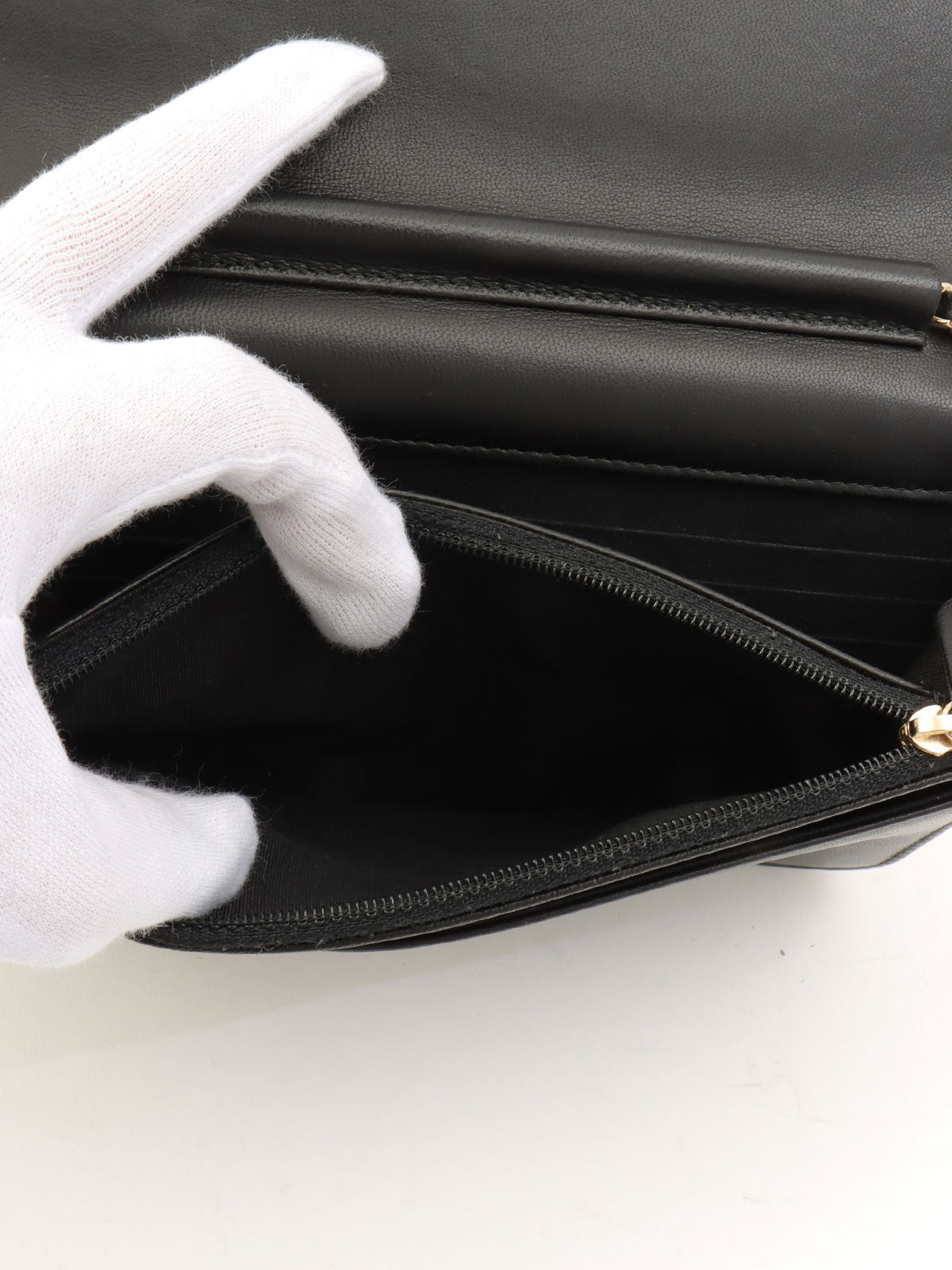 Around 2016 Made Studded CC Mark Wallet on Chain Black