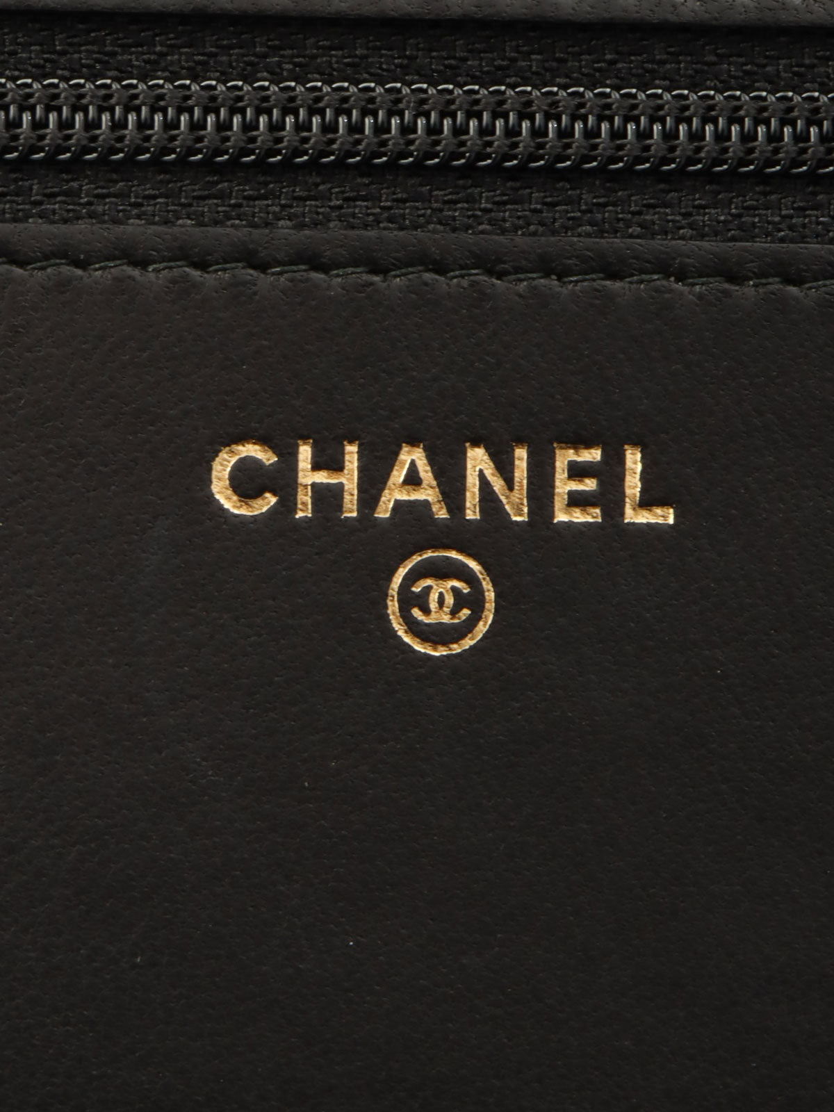 Around 2016 Made Studded CC Mark Wallet on Chain Black