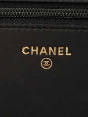 Around 2016 Made Studded CC Mark Wallet on Chain Black