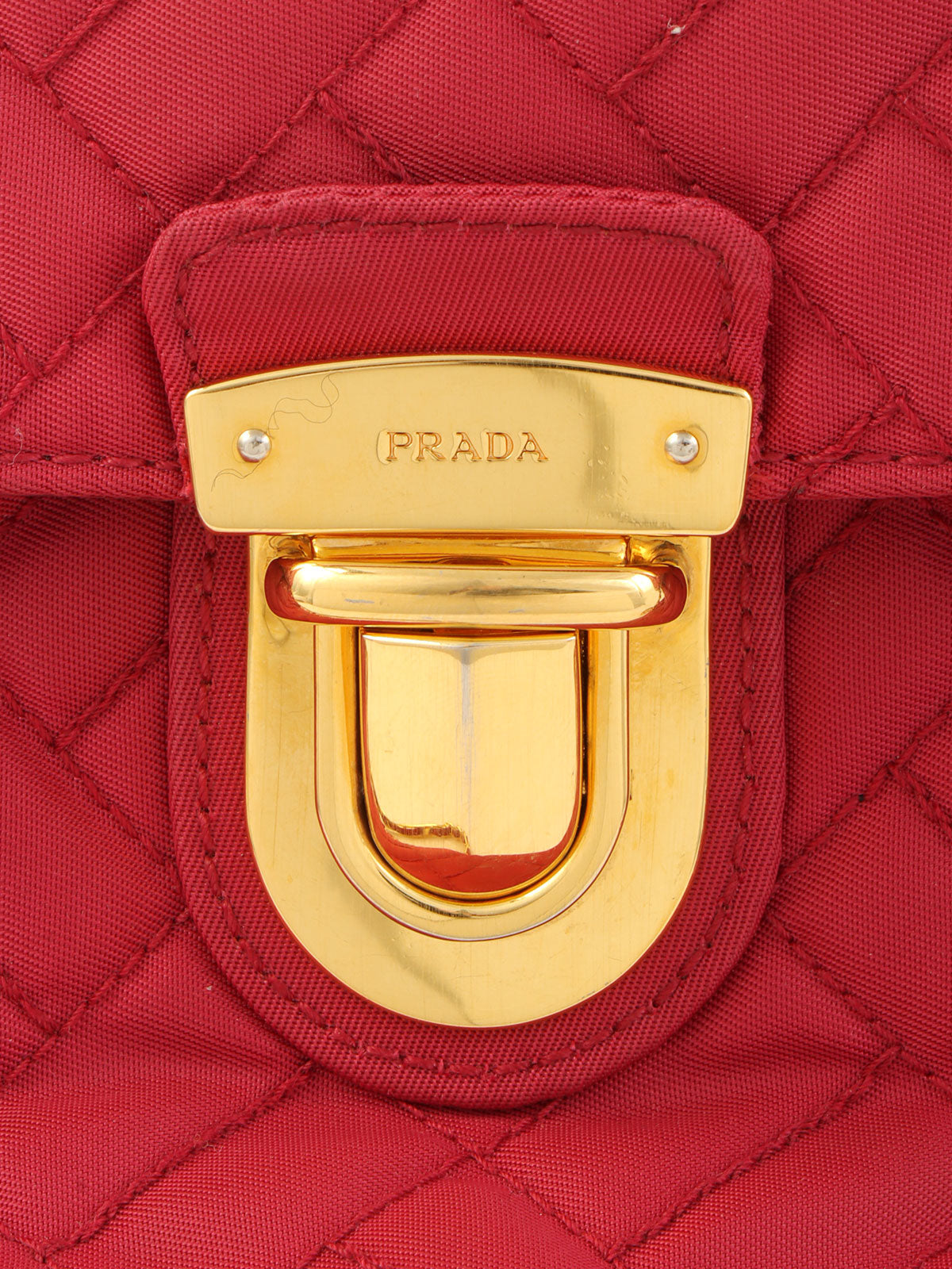 ナイロンロゴプレートチェーンショルダーバッグ ピンク