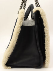 Circa 2015 Mouton Boy Chanel Chain Shoulder Bag, Black/Ivory