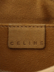 スエードマカダムデザインハンドバッグ ベージュ