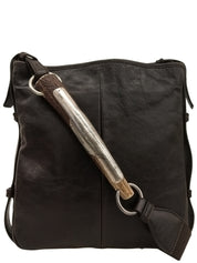 蒙巴萨单肩包，深棕色