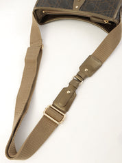 Cannage Stitch 单肩包 卡其色/黑色