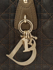 Cannage Stitch 单肩包 卡其色/黑色