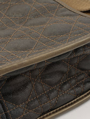 Cannage Stitch 单肩包 卡其色/黑色