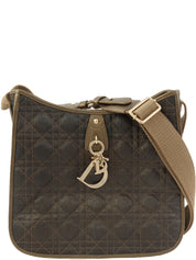 Cannage Stitch 单肩包 卡其色/黑色