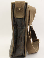 Cannage Stitch 单肩包 卡其色/黑色