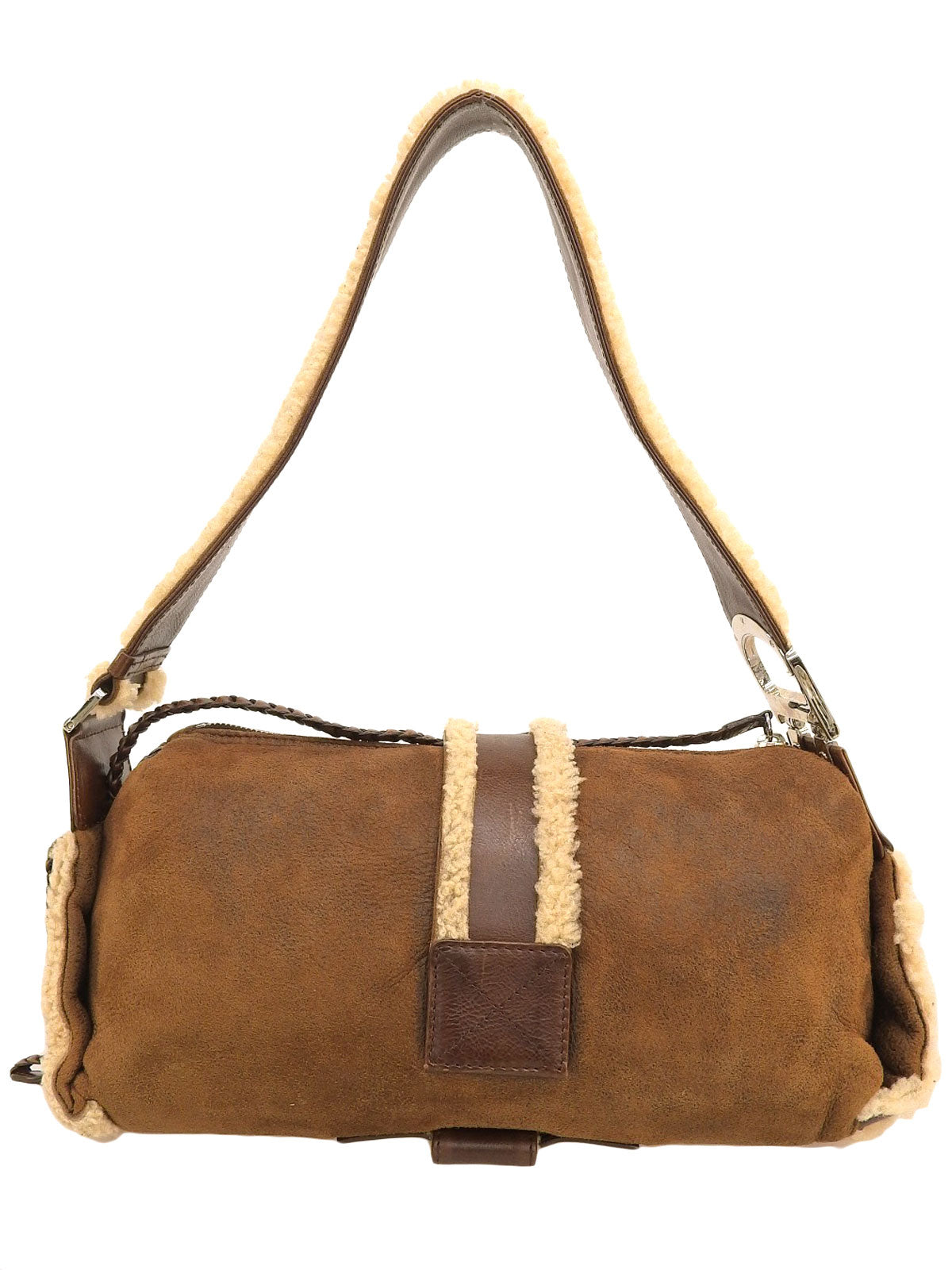 フライトラインムートンワンショルダーバッグ ブラウン