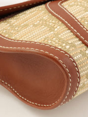 マカダムパターンワンショルダーバッグ カーキ/ブラウン