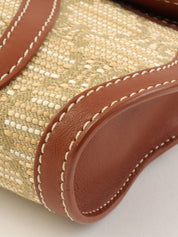 マカダムパターンワンショルダーバッグ カーキ/ブラウン