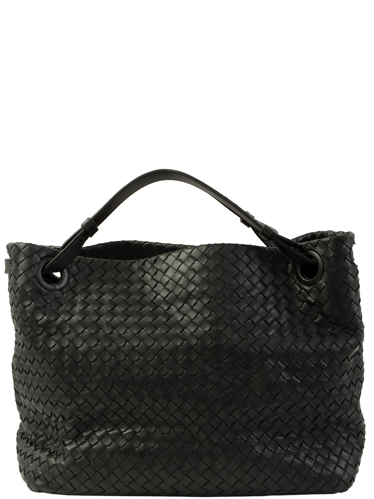 Intrecciato Tote Bag Black