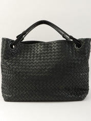 Intrecciato Tote Bag Black
