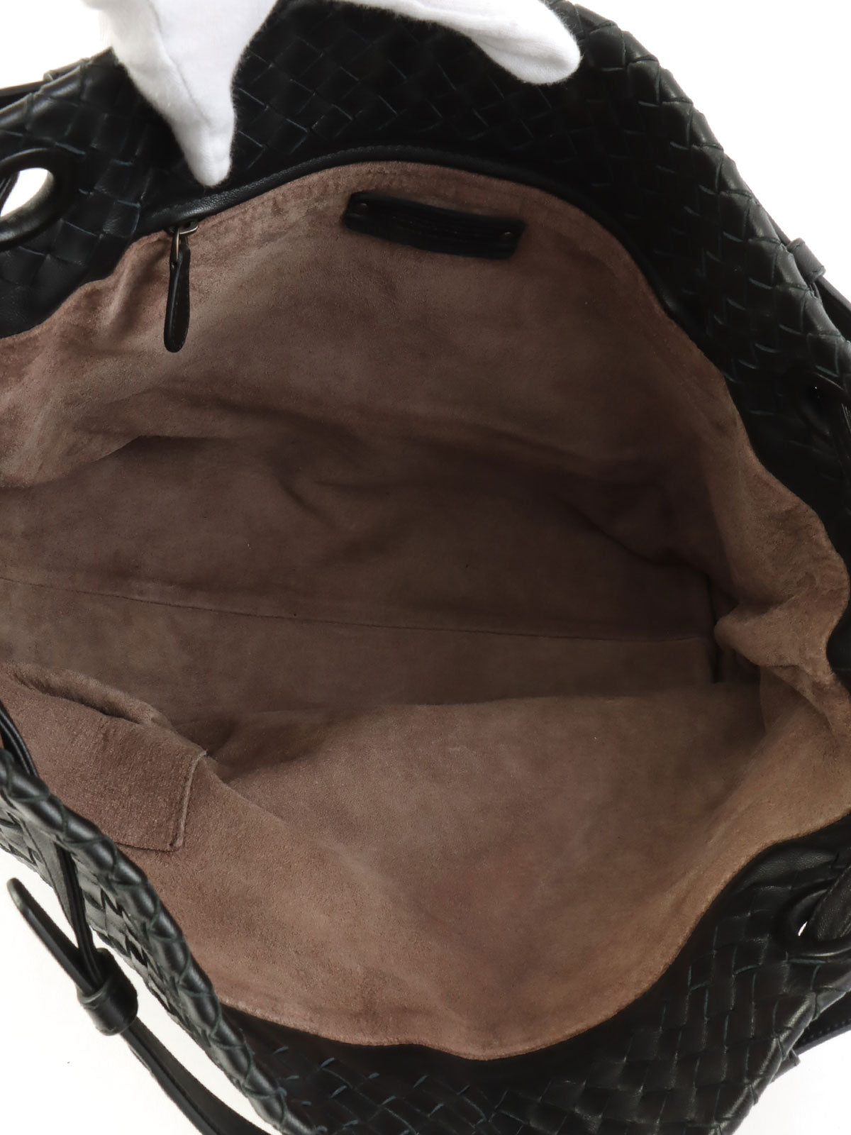 Intrecciato Tote Bag Black