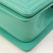Around 2015 Boy Chanel Chain Shoulder Bag, Emerald Green