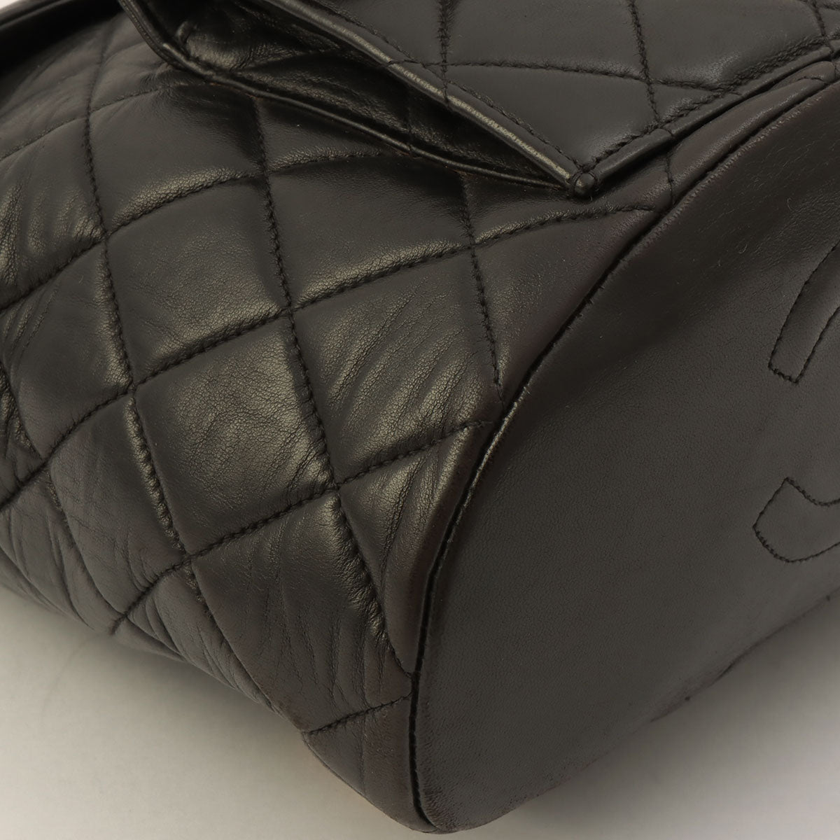 Matelassé Stitch CC Turn-Lock Backpack Black