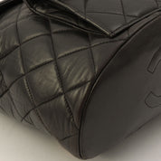 Matelassé Stitch CC Turn-Lock Backpack Black