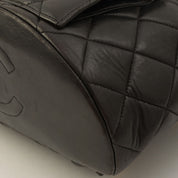 Matelassé Stitch CC Turn-Lock Backpack Black
