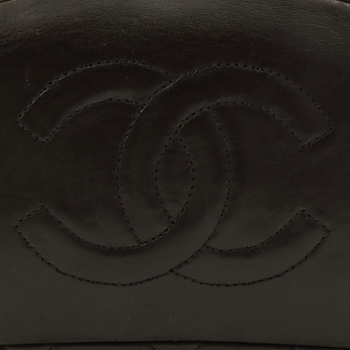 Matelassé Stitch CC Turn-Lock Backpack Black