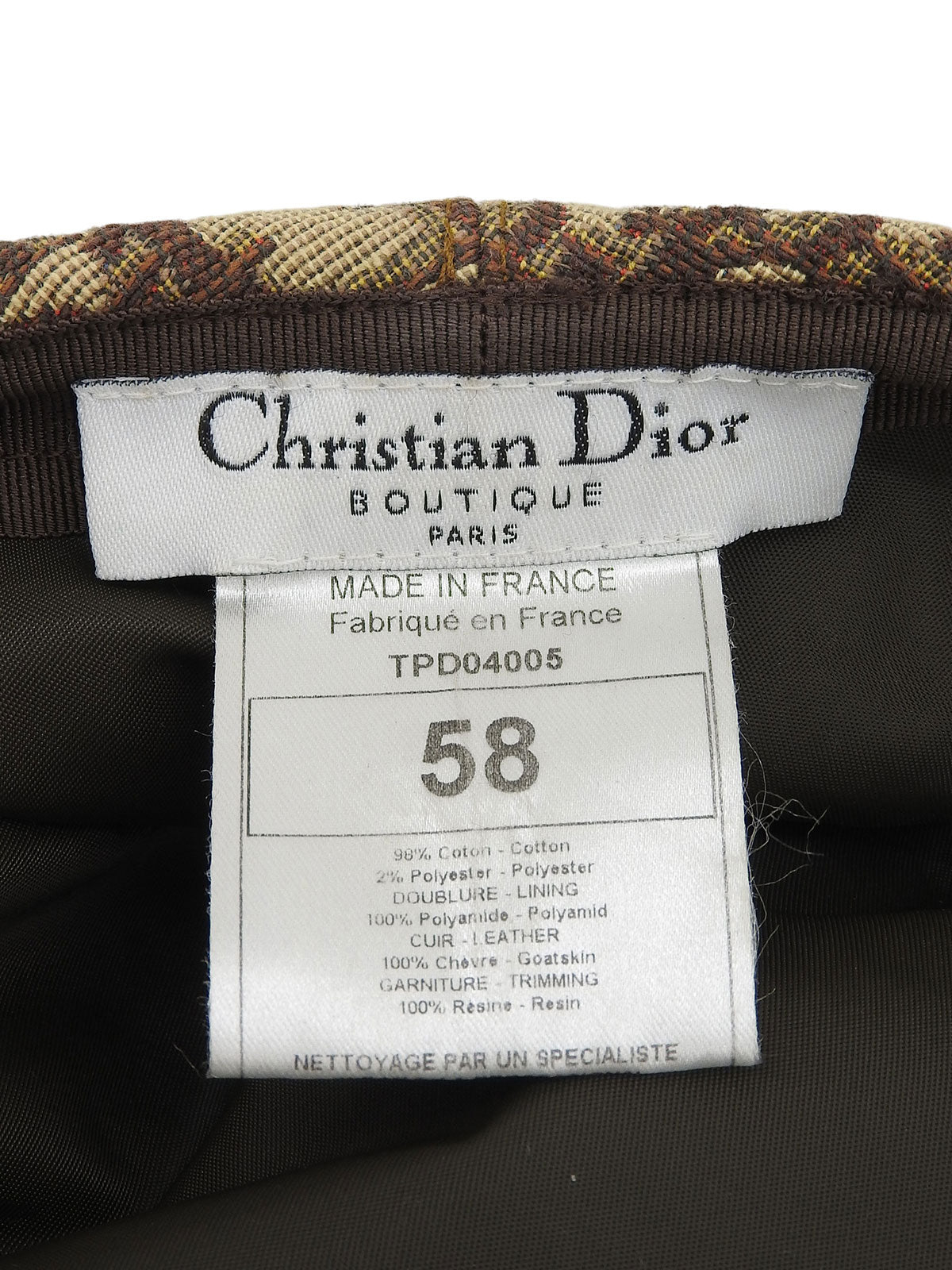 トロッターパターンハンチング ベージュ/ブラウン