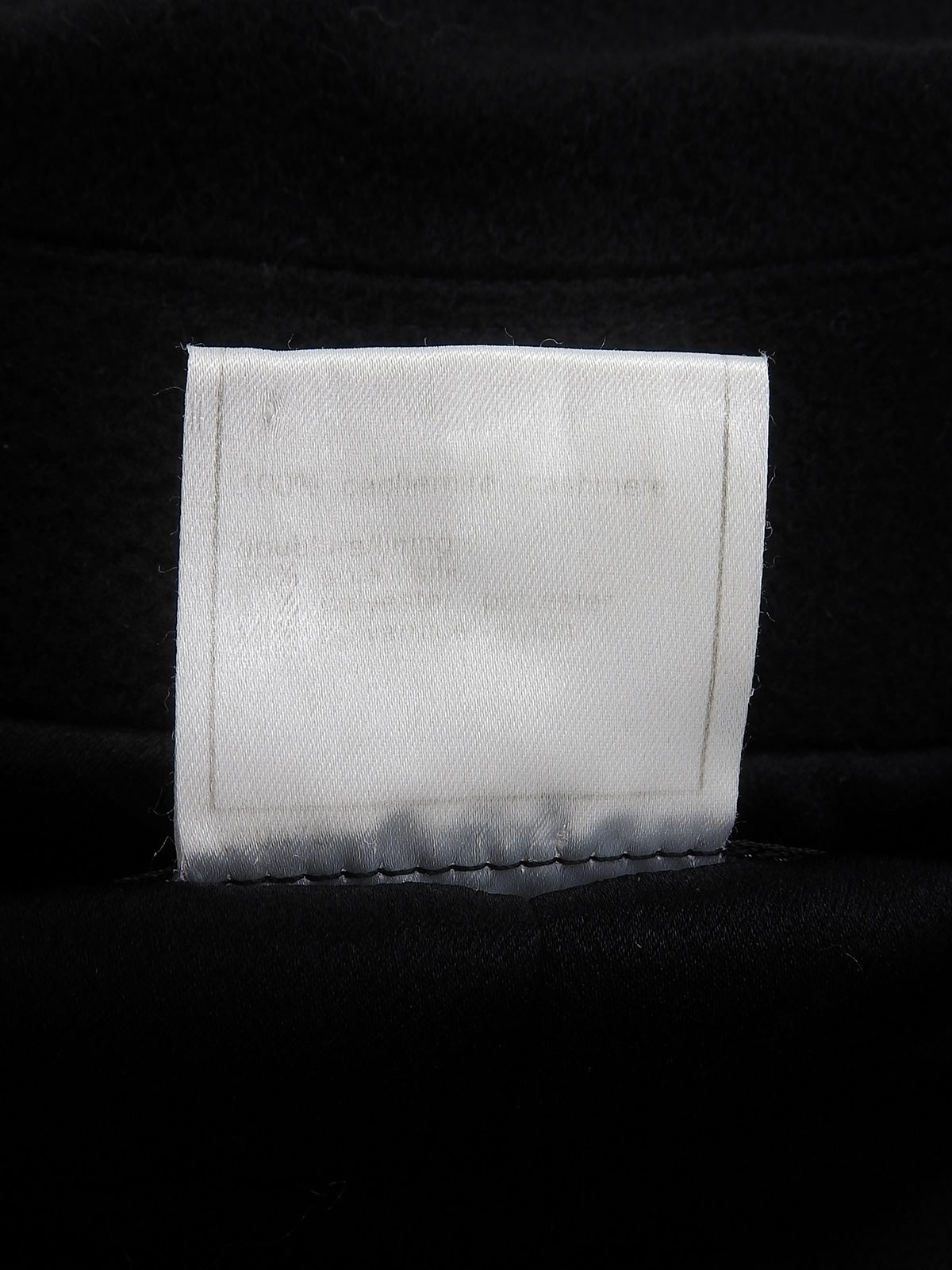 1997年製 カシミアCCマークボタンロングコート ブラック #36