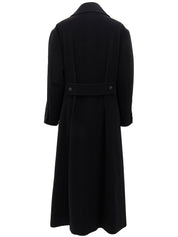 1997年製 カシミアCCマークボタンロングコート ブラック #36