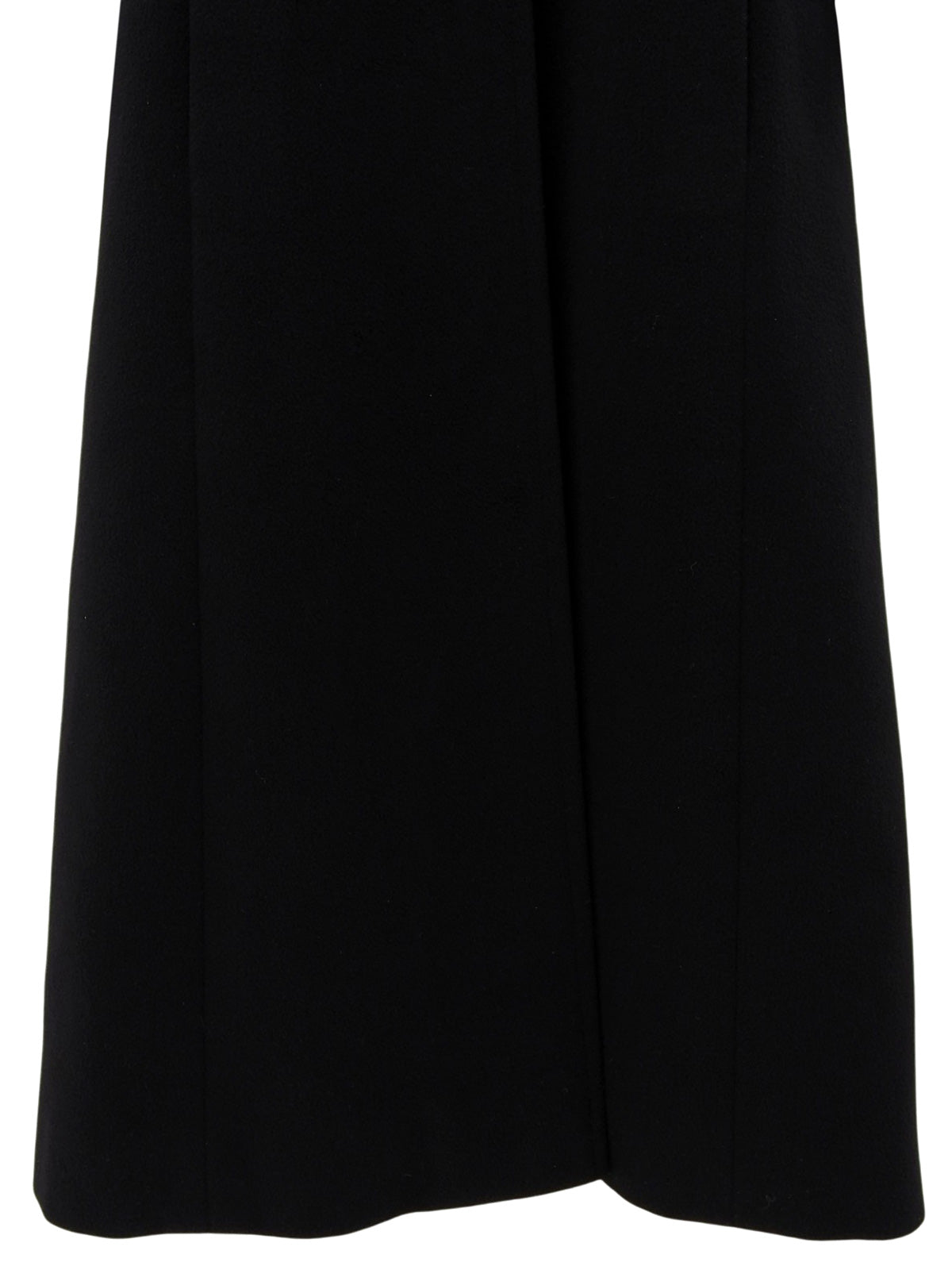 1997年羊绒CC标志纽扣长款黑色大衣