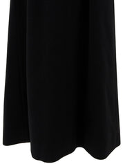 1997年羊绒CC标志纽扣长款黑色大衣