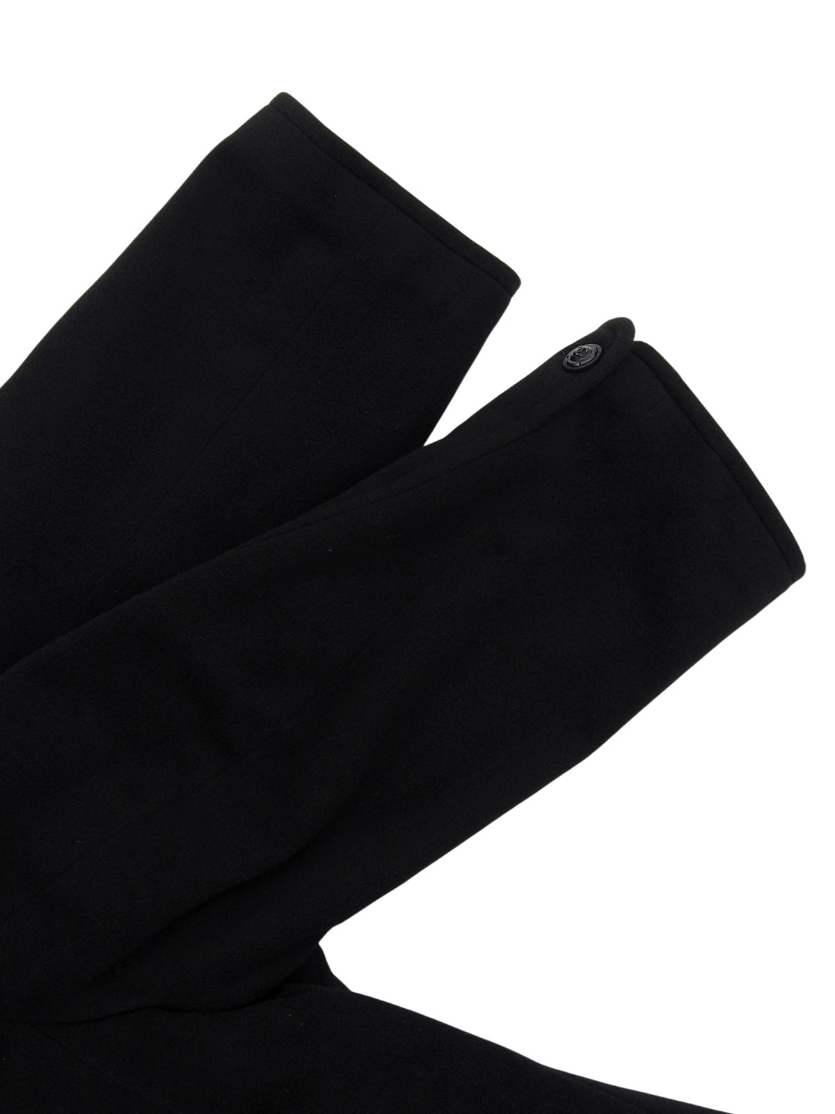 1997年羊绒CC标志纽扣长款黑色大衣