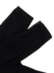 1997年羊绒CC标志纽扣长款黑色大衣