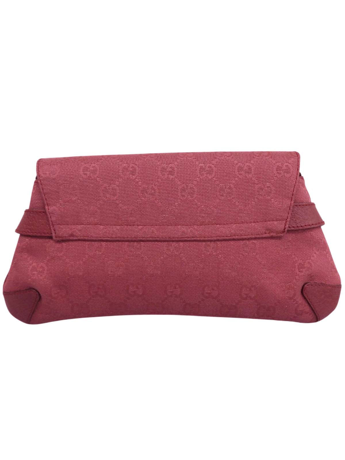 GGキャンバスホースビットプレートワンショルダーバッグ ピンク