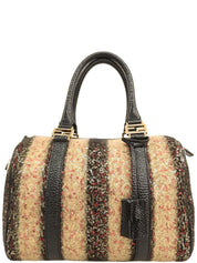 スパンコールミニボストンバッグ ブラック/マルチ