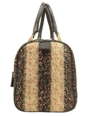 スパンコールミニボストンバッグ ブラック/マルチ