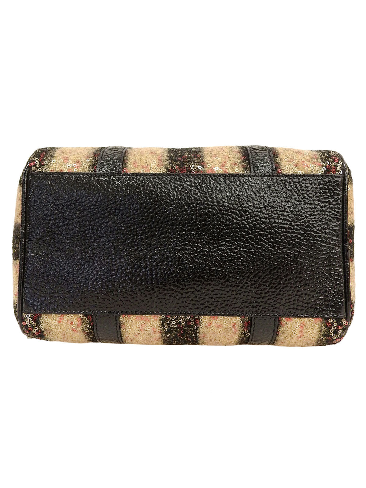 スパンコールミニボストンバッグ ブラック/マルチ