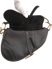 レザーサドルバッグ ブラック