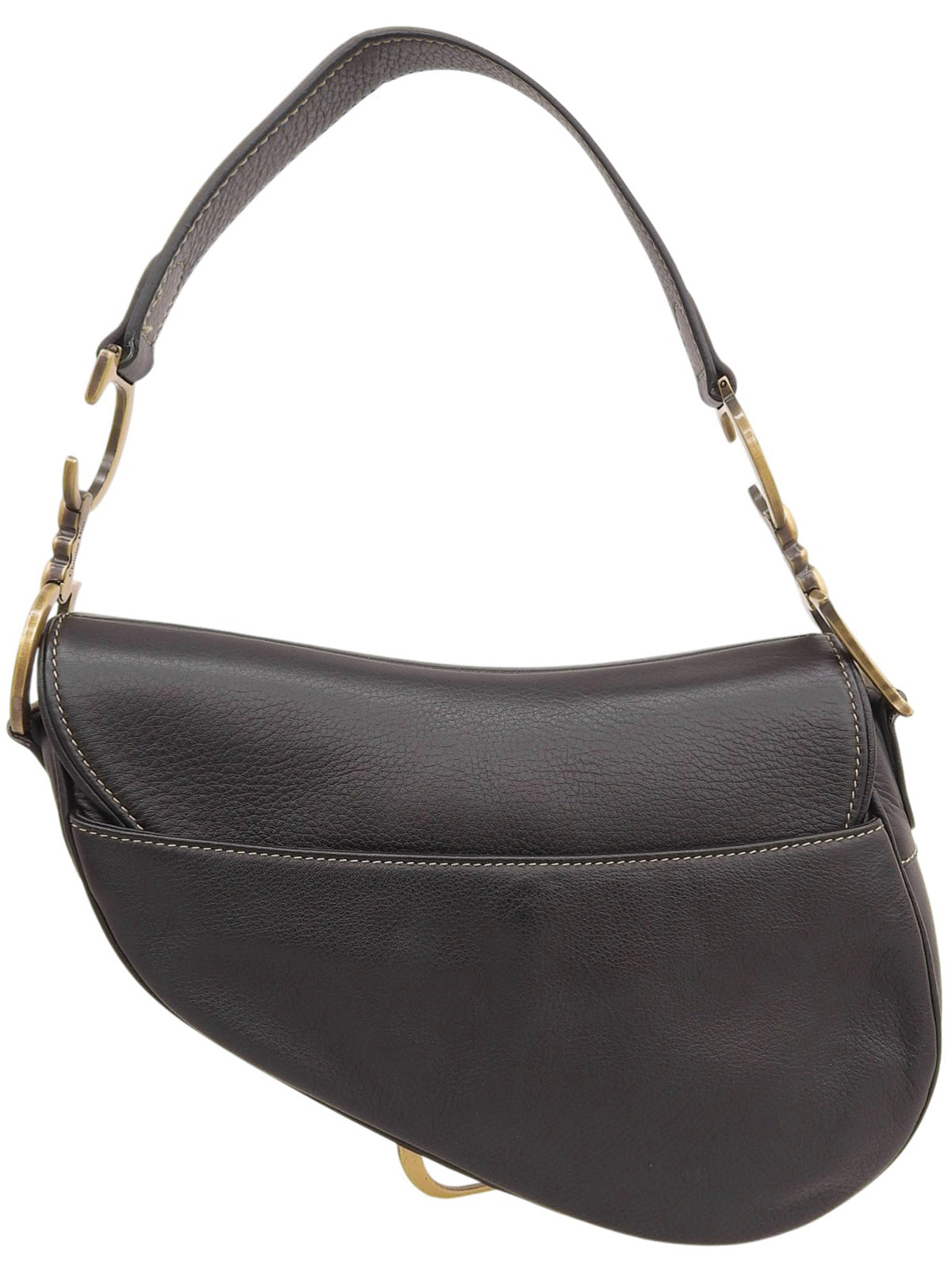 レザーサドルバッグ ブラック