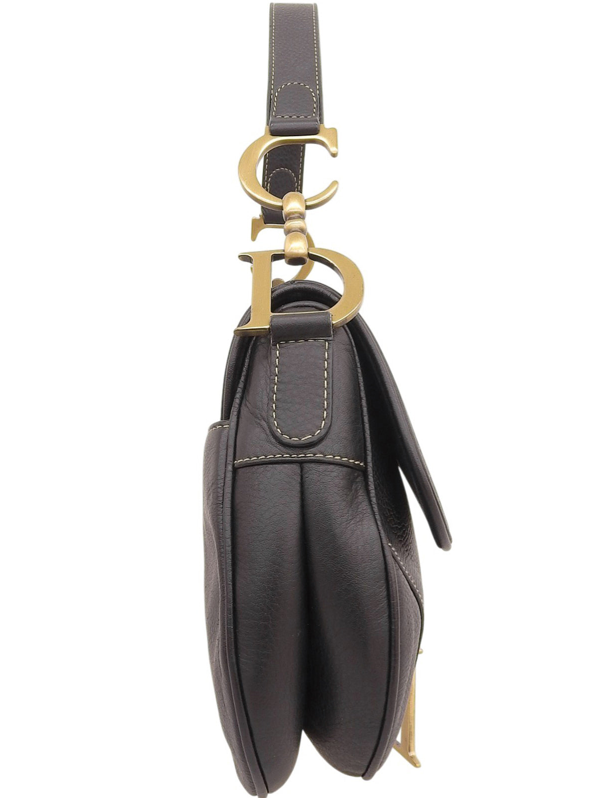 レザーサドルバッグ ブラック