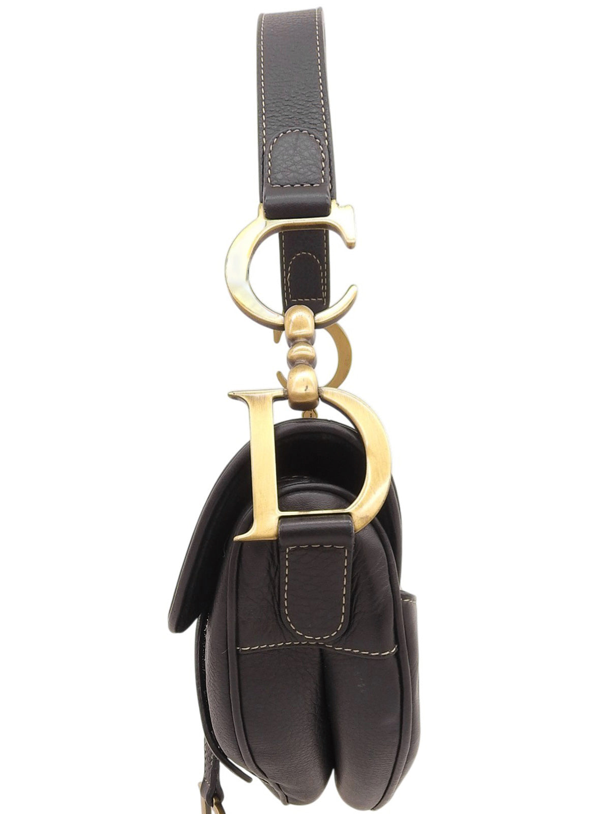 レザーサドルバッグ ブラック