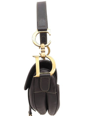 レザーサドルバッグ ブラック