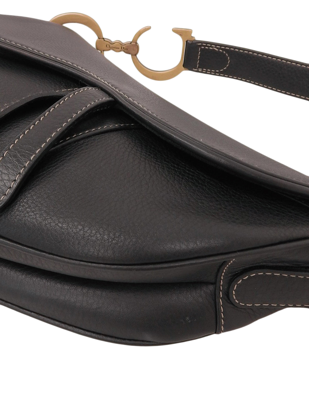 レザーサドルバッグ ブラック