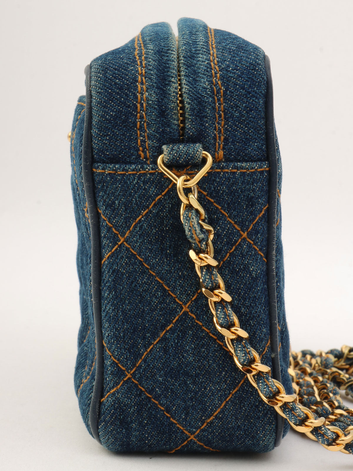 1997年頃製 デニムCCターンロックチェーンショルダーバッグ インディゴ