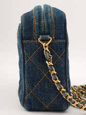 1997年頃製 デニムCCターンロックチェーンショルダーバッグ インディゴ