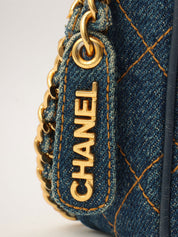 1997年頃製 デニムCCターンロックチェーンショルダーバッグ インディゴ