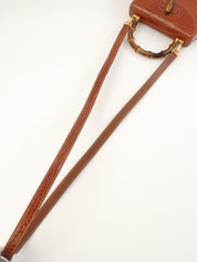 クロコダイルバンブー2wayバッグミニ ブラウン