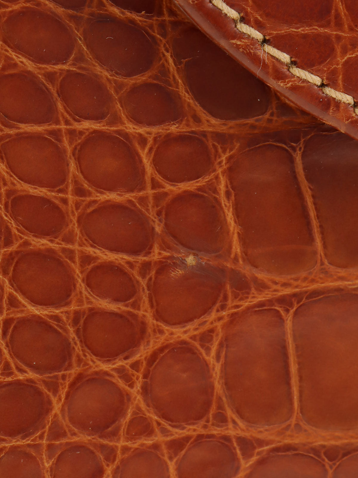 クロコダイルバンブー2wayバッグミニ ブラウン