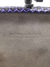 Knot design clutch bag, purple/black